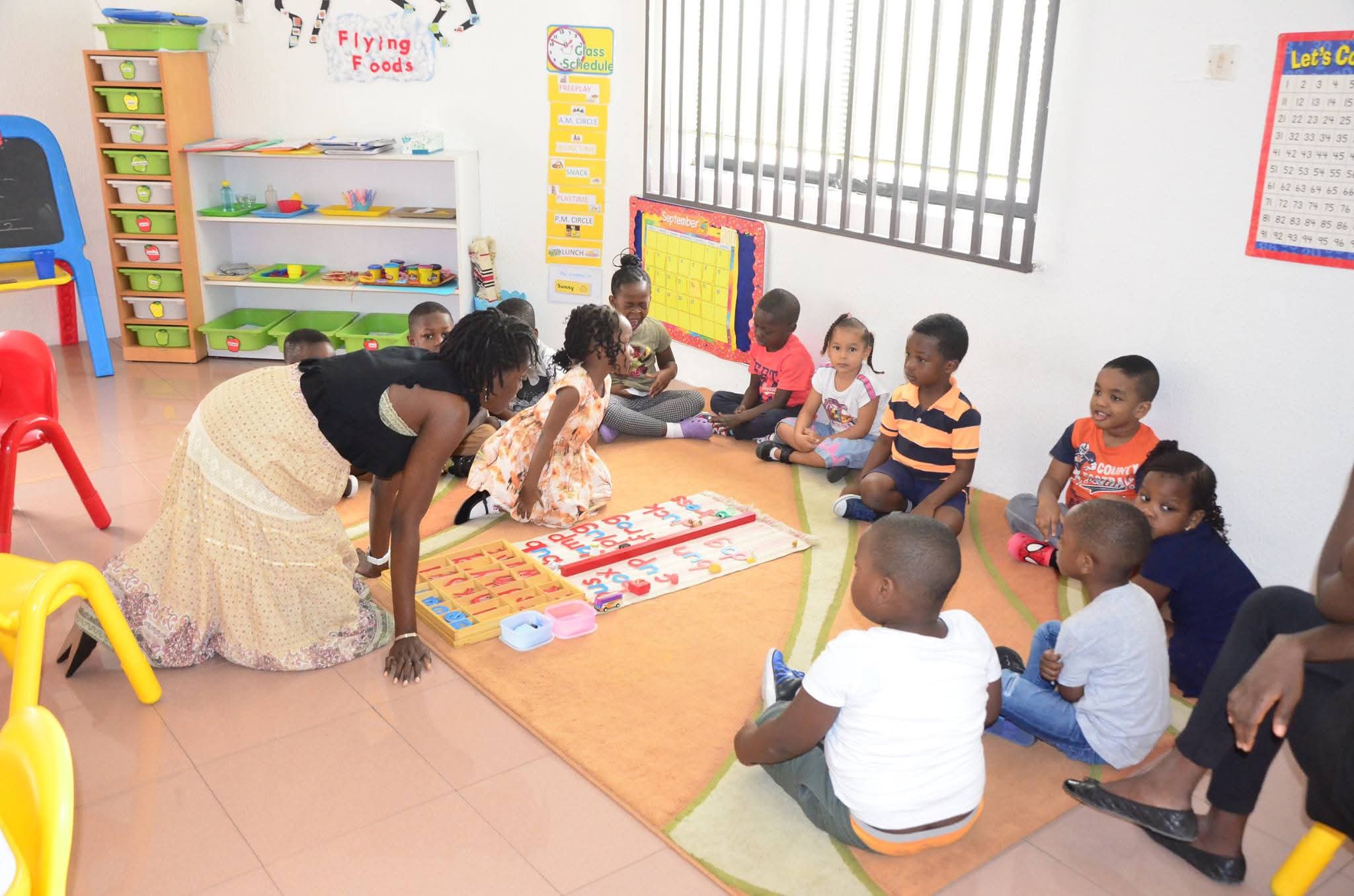 Teacher with child